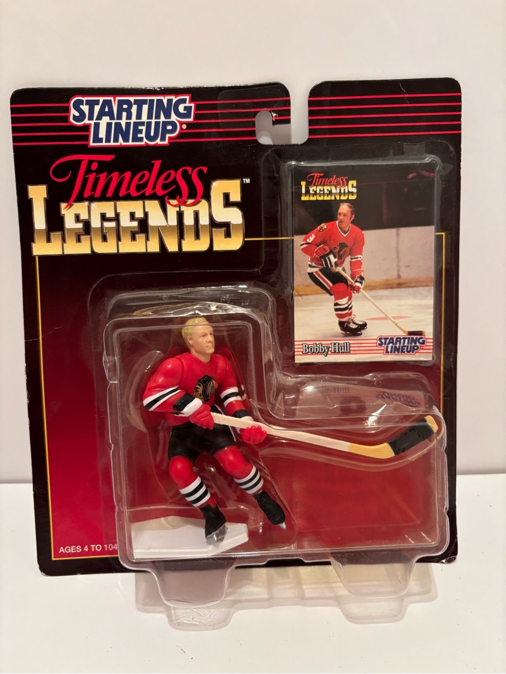 1995 Bobby Hull Chicago Blackhawks Starting Lineup Timeless Legends NHL Figure
